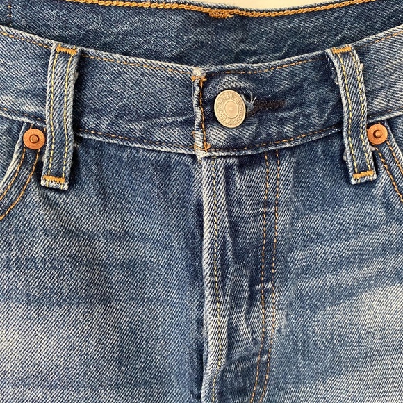 Levi's Classic 501 High Rise Denim Shorts - Picture 4 of 8